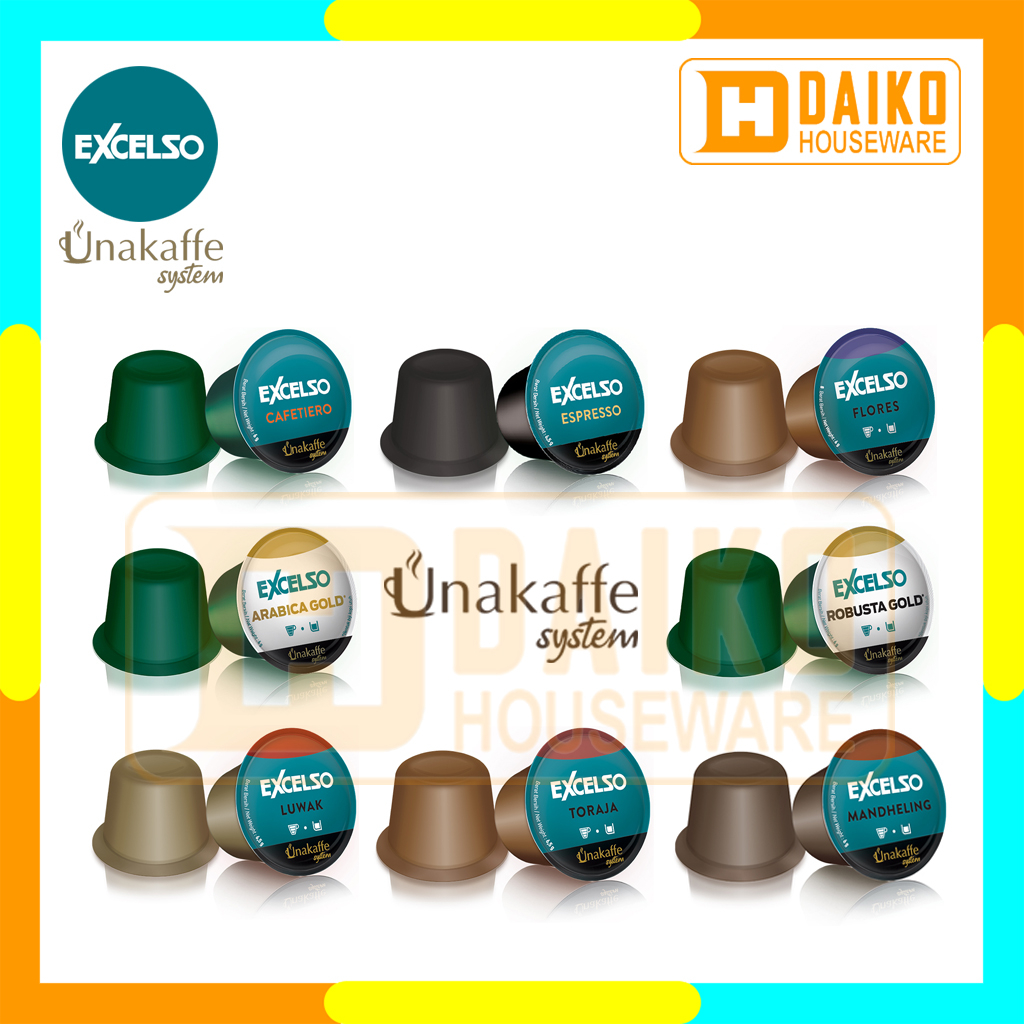 Capsule Coffee Excelso Unakaffe Ecer All Varian Rasa - Kopi Kapsul by Kapal Api