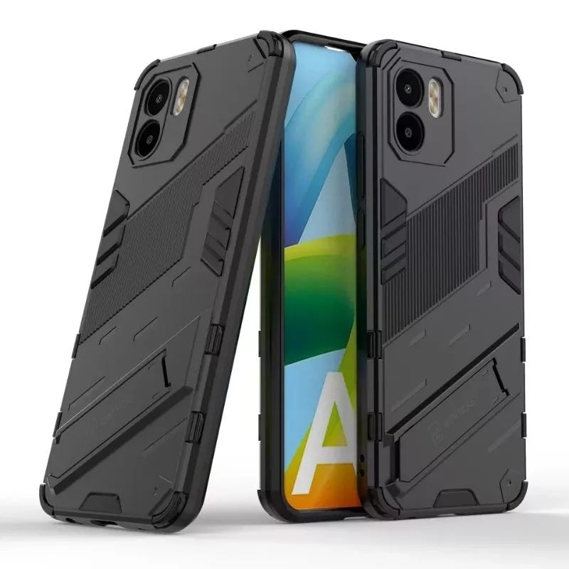 Case Xiaomi Redmi A1 A2 Hardcase Armor Kick Stand Bibercas