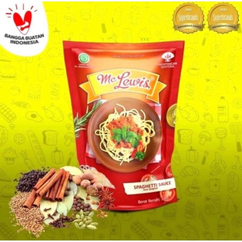 

Mc Lewis Saus Spaghetti Bolognese Sauce 1kg