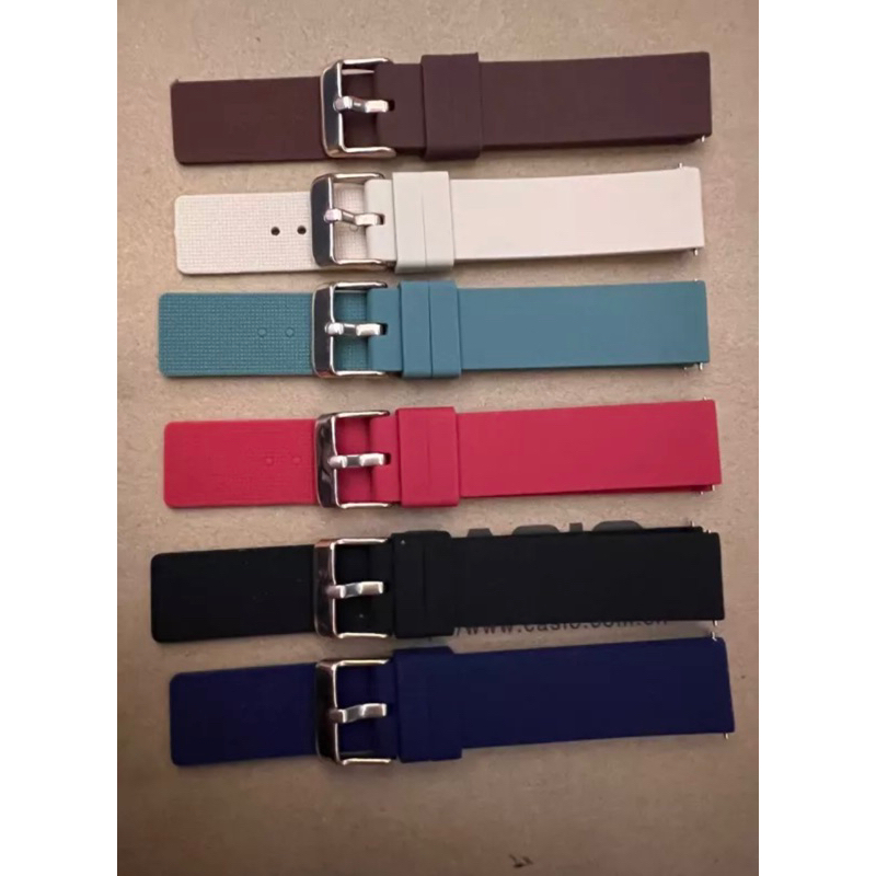 YSH Strap jam tangan smart watch 18mm Realme Band 2 quick Release Bukle Rosegold Silicone