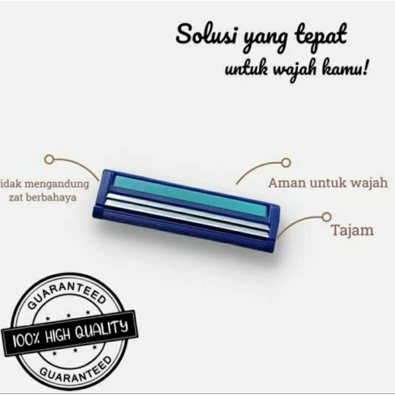 Alat Cukur Kumis jenggot manual Tjam 3 mata silet