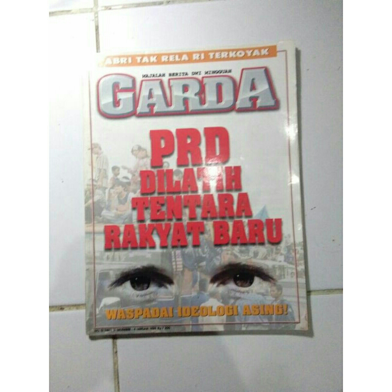 majalah garda, edisi perdana no.1 tahun 1. tahun 1999