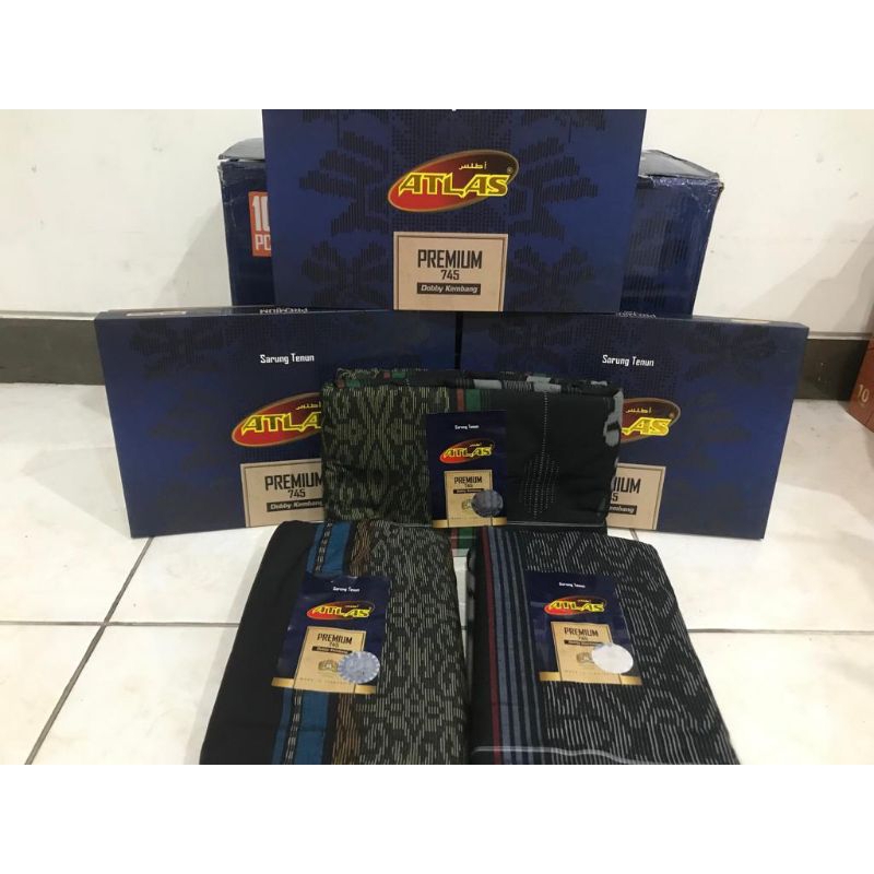 Sarung Atlas Premium 745 Dobby kembang