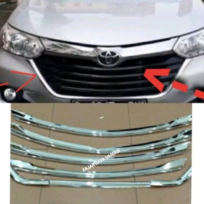 LIST GRILL AVANZA XENIA 2016 2018 LIST GRILL TENGAH AVANZA XENIA