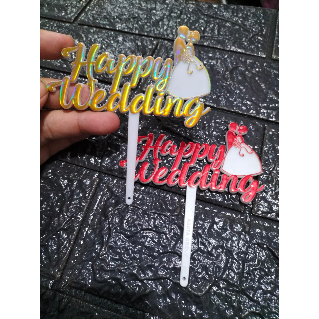 topper happy wedding ucapan selamat