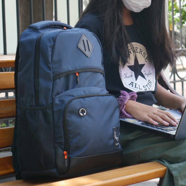 Tas Ransel Pria Wanita Backpack Gendong Punggung Sekolah Kerja Kuliah Hangout Travelling Original Urban Spld Navy