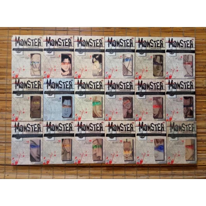 Komik Langka MONSTER - Set - Lengkap - Naoki Urasawa