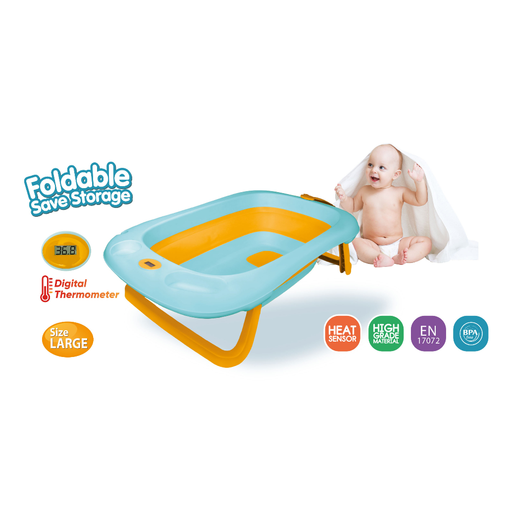 Baby Safe BT12 Folding Baby Bathub BabySafe baskom mandi bayi