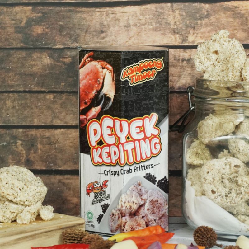 

Kampoeng Timoer - Peyek Kepiting Lada Hitam 40 Gr