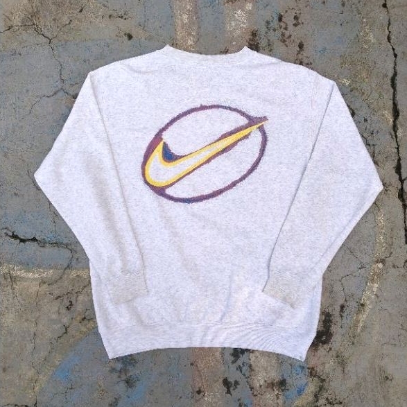 Crewneck Nike Big Swoosh Spell Out Vintage
