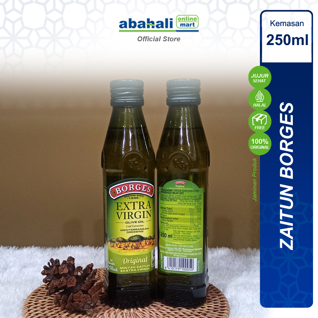 

Minyak Zaitun BORGES EVOO 250ml Suplemen MPASI Ibu Hamil Menyusui Makanan Salad & Daya Tahan Tubuh