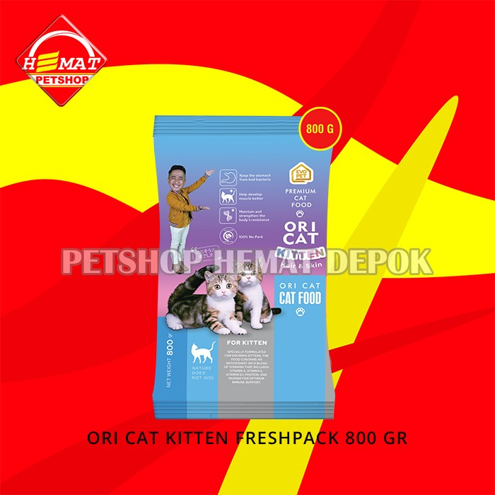 Ori Cat Food Repack 1 Kg Ikan donat Repacking makanan kucing 1kg