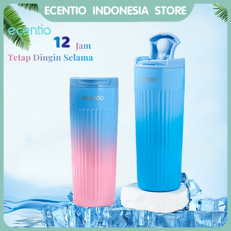 ecentio Tumbler 500ml Stainless 304 Thermos Botol Minum Cold Botol Air Panas Vacuum Flask/Tumbler suhu Termos