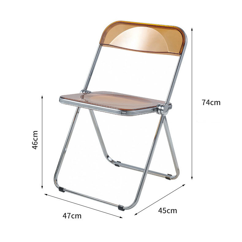 Set Meja Lipat Dan Kursi Acrylic Colorful Foldable Chair Modern Meeting Dining Folding Office Table