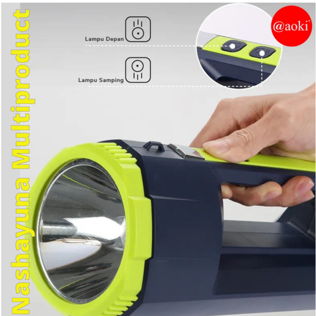 Senter Genggam Portable AOKI AK-6692 bisa jadi powerbank