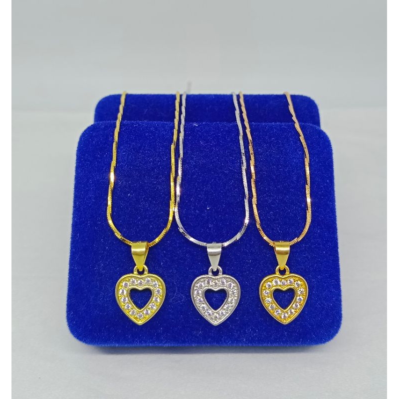 kalung kasandra full lilit + liontin love mp kell/kalung perak asli silver 925 lapis emas/ kalung fashion terbaru