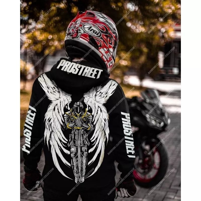 hoodie shockbreaker - L,XL,XXL - hitam -jaket sweater suiter hudie  suiter prostret