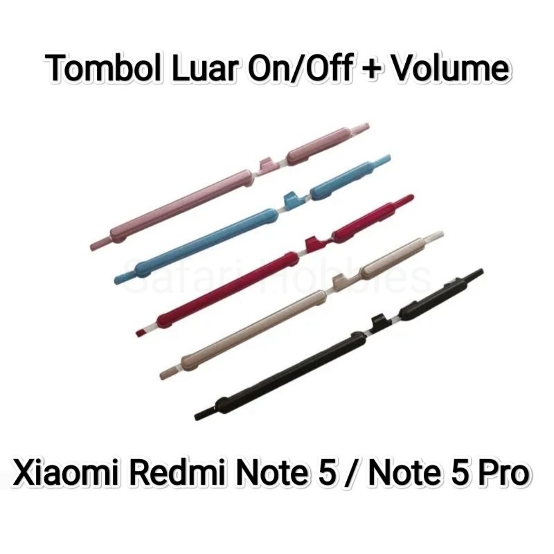 Tombol Luar Xiaomi Redmi Note 5 / Note 5 Pro On/Off + Volume