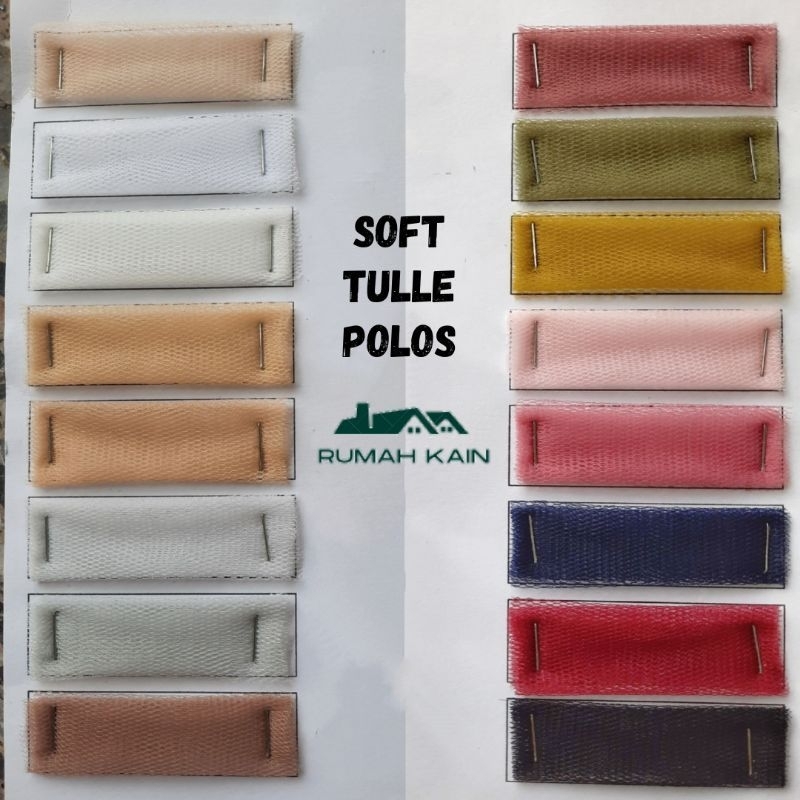 Kain Soft Tule/Tile Polos/Soft Tule/Kain Tile Polos