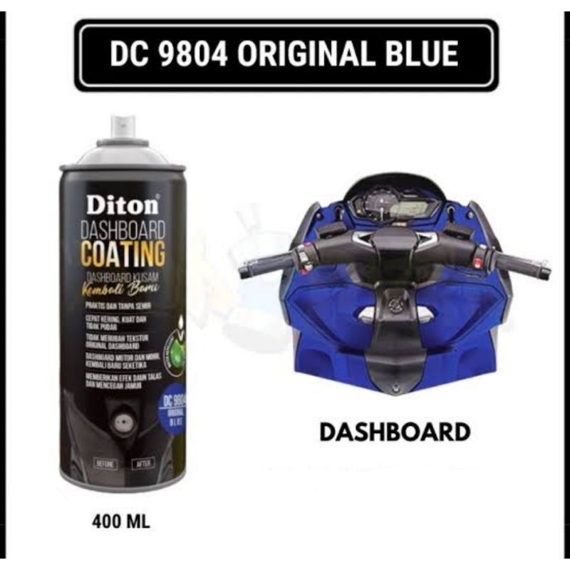 DASHBOARD COATING ORIGINAL BLUE NO 9804 DITON PREMIUM BODY KASAR MOTOR &amp; MOBIL 400CC