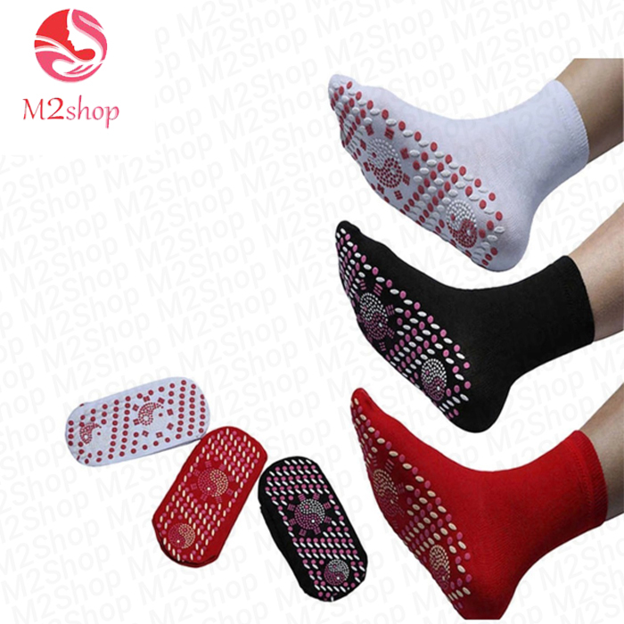 Kaos Kaki Terapi Dengan Pemanas Penghangat Magnetic - Pemanas Kaki Foot Support Tourmaline Magnetic Therapy Terapi