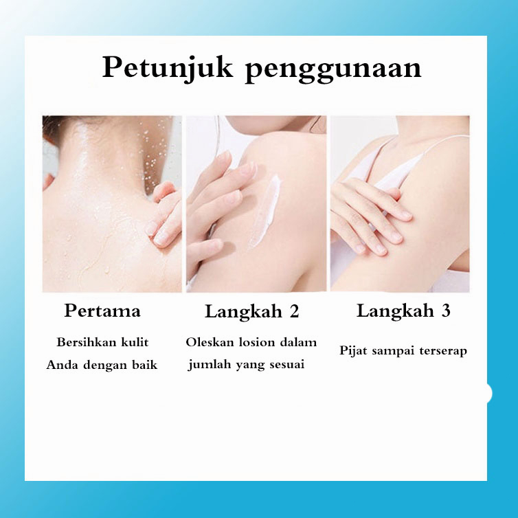 Brightening body lotion Lotion pemutih badan Bodi lotion 300ml Niacinamide pemutih badan, lotion memutihkan pelembab dan