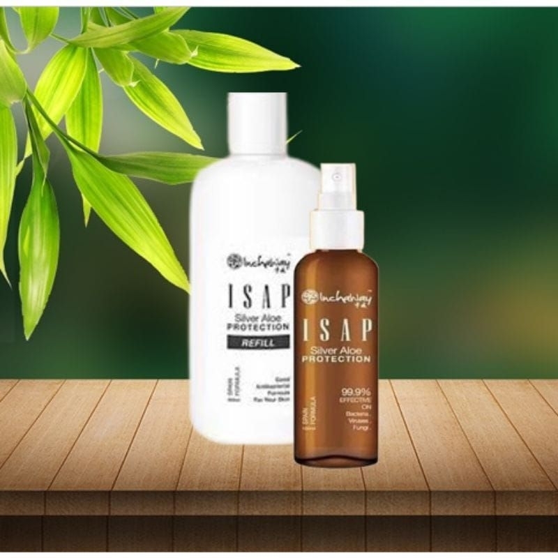 Inchaway Isap Silver  Aloe Protection Inchaway ISAP Aseptic Antiseptic Spray Cegah Virus dan Kuman
