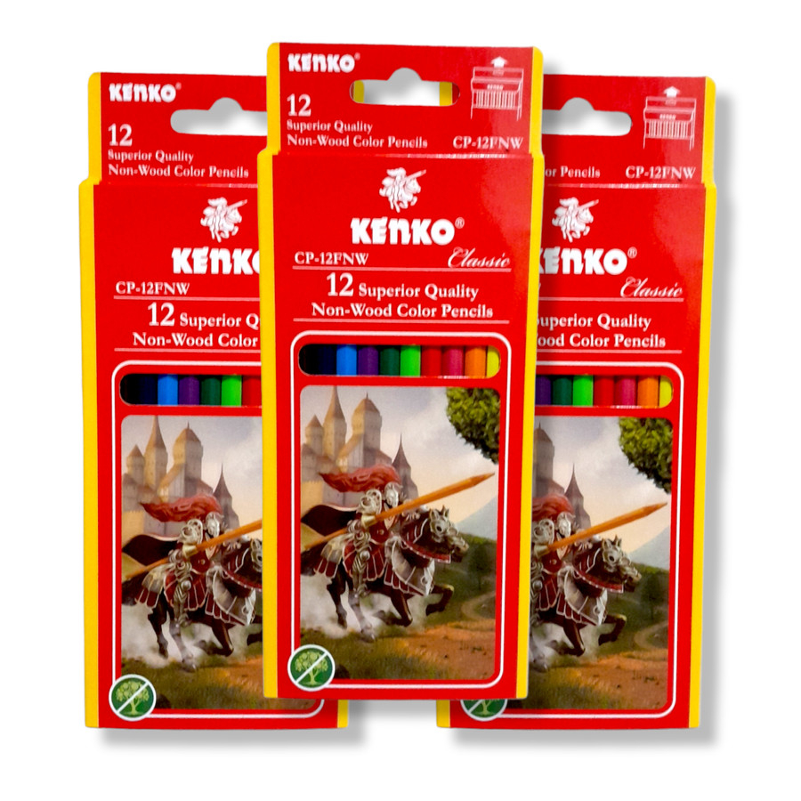 

Kenko Pensil Warna Color Pencil 12 Warna CP-12FNW [ SET ]