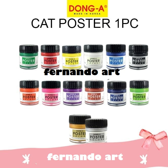

BN - Cat Dong A Poster Colors Satuan @15ml / Dong A Poster Personal Colors