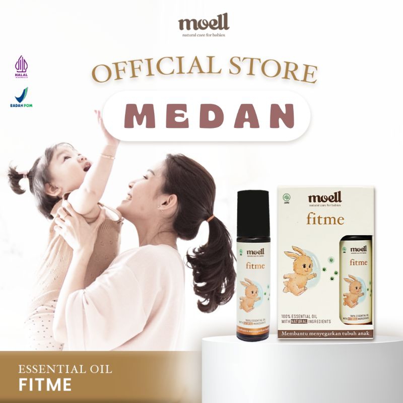 MOELL ESSENTIAL OIL FIT ME membantu memberikan kenyamanan dan menyegarkan tubuh baby/melindungi dari penyakit atau virus/menjaga kesehatan anak