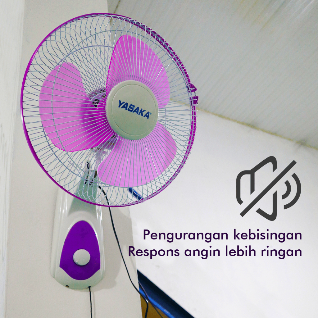 KIPAS ANGIN DINDING 12  INCH YASAKA. KIPAS TEMBOK/ WALLFAN, KIPAS DINGDING bergaransi resmi mantap