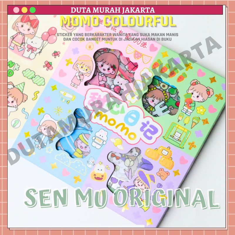 

100 Lembar Stiker Mix Warna Motif Kartun Korea Lucu Anti Air Dekorasi Handbook Scrapbook DIY DMJ