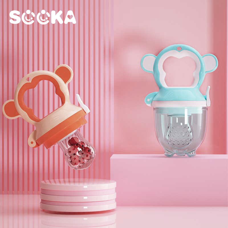 SOOKA Dot Bayi Fruit Teether - Empeng Buah dan Sayur Untuk Bayi Persiapan Mpasi BPA Free SK-ECC1133