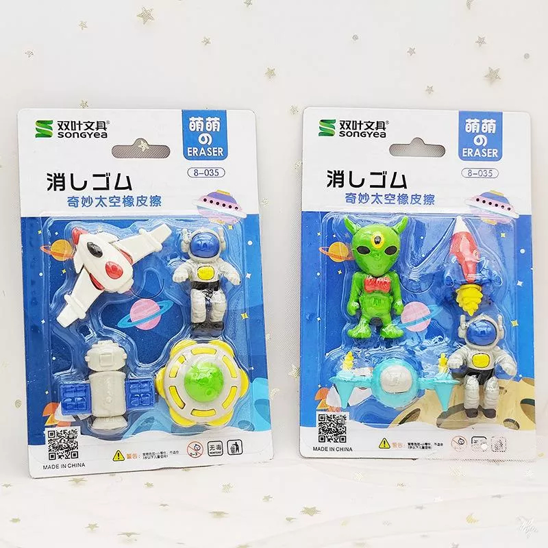 

THOUSAND_DIY Penghapus cute set penghapus pencil berbagai karakter