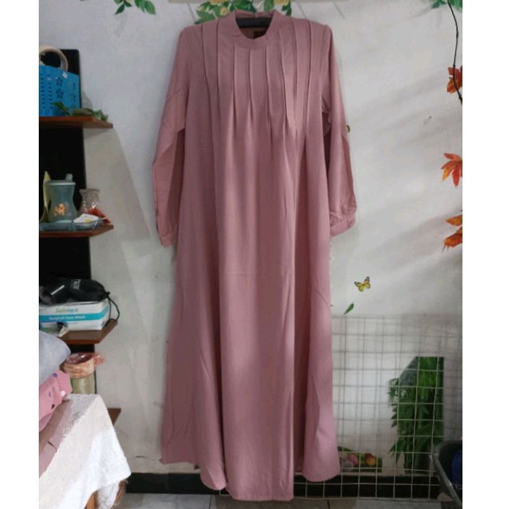 BerMus - Gamis simple elegant by Ataya Hijab original/kualitas butik harga merakyat