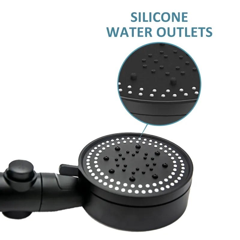 KEPALA SHOWER TEKANAN TINGGI 5 MODE ADJUSTABLE + HOLDER + SELANG