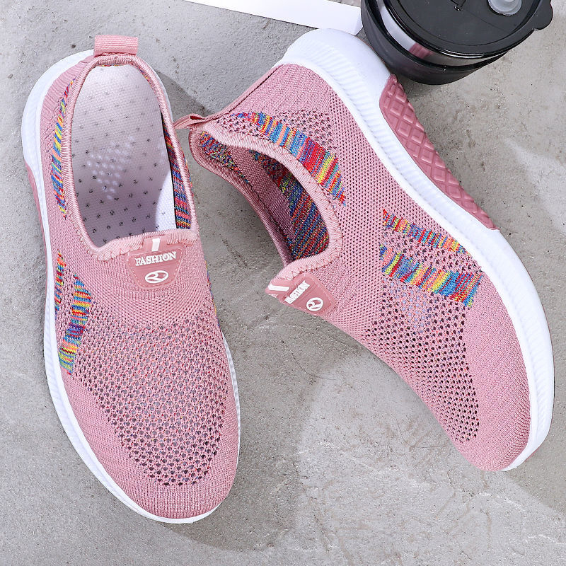 Gobra ♕ SEP034 (Tanpa Kotak) Sepatu Sneakers Wanita Warna Motif Sporty Model Korea Fashion Casual Sport Olahraga Import COD