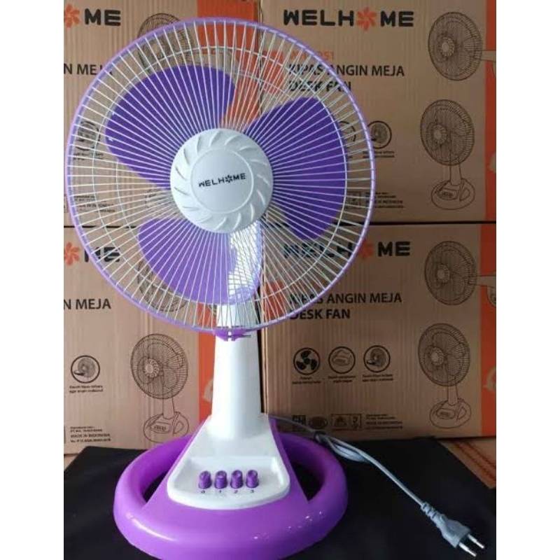 Welhome Kipas Angin 12&quot; 2in1 (Meja+Dinding) / Desk+Wall Fan WH 1251 / 1252