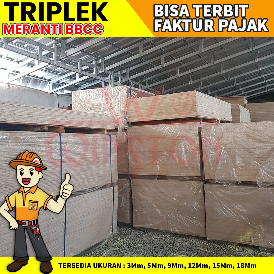 Triplek / MULTIPLEK / PLYWOOD Meranti BBBC (122x244), EXPORT 3MM 5MM 9MM 12 MM 15MM 18MM