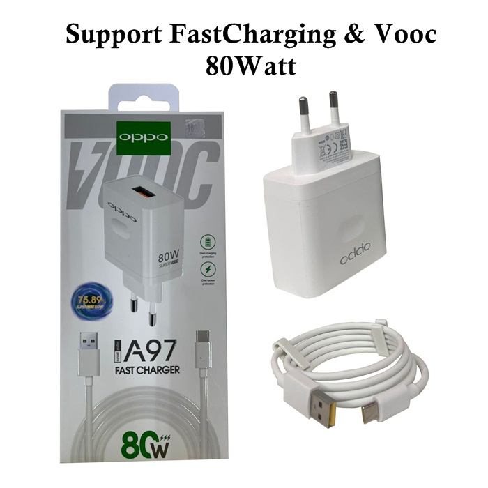 Travel Charger Oppo Super Vooc 120W A98 NEW Micro dan Type C