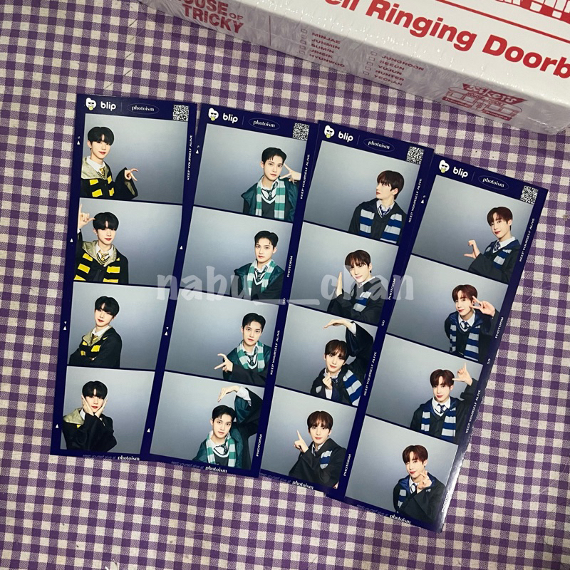 xikers blip harry potter photoism photostrip hyunwoo junmin minjae hunter