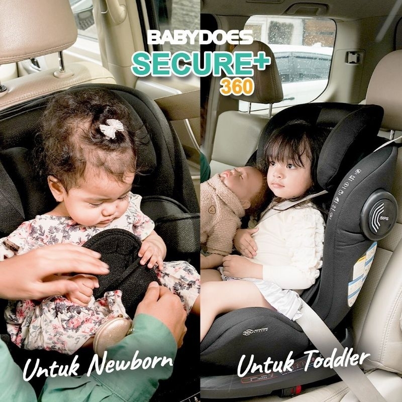 Carseat Babydoes Full Rotate 360 Derajat CH 8735 / Car Seat Free Rotate CH 8749 / Transporter 8738 SN ( 360˚ Rotated ) / Secure+ CH 87051 R129 ISOFIX Kursi Mobil Bayi