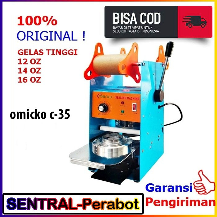 Omicko C35 Alat Press Gelas Plastik Cup Sealer