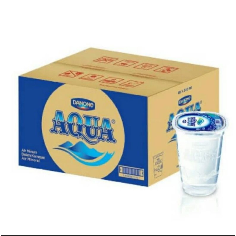 

Aqua air mineral Gelas 1 dus