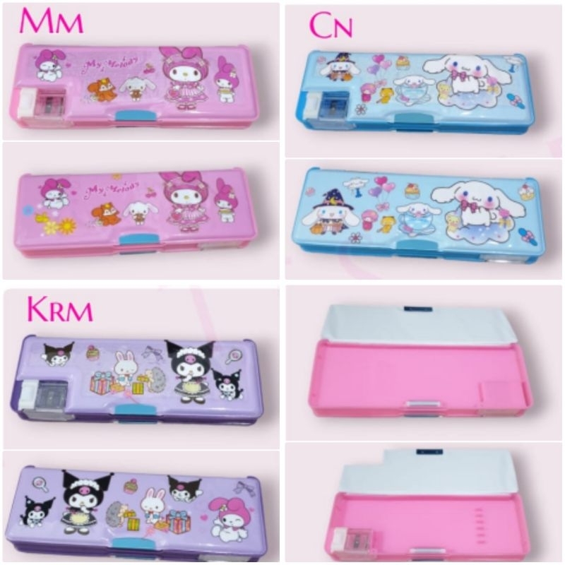 

CL Tempat pensil pencet Hello Kitty Melody Kuromi Cinamoroll