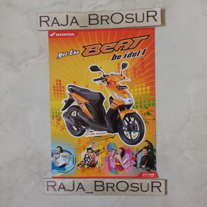 Poster brosur katalog flyer Honda Beat Karbu Karburator 2008