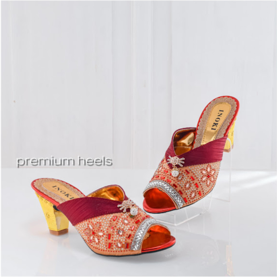 SANDAL PESTA WANITA MEWAH HAK PLATFORM HEELS Seserahan kondangan 5 cm NK 022