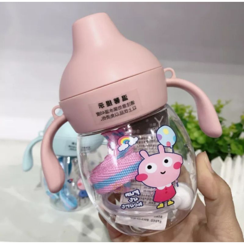 [rumahbayipdg] Botol minum baby kettle 280 ml || Botol minum anak lucu free tali