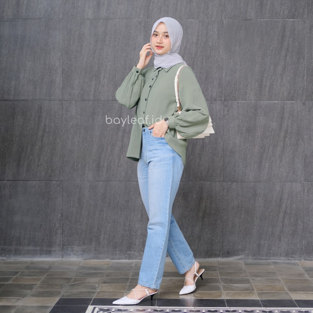 Baju Atasan Wanita Tari Blouse - Kemeja Wanita Crinkle - Pakaian Wanita Blouse