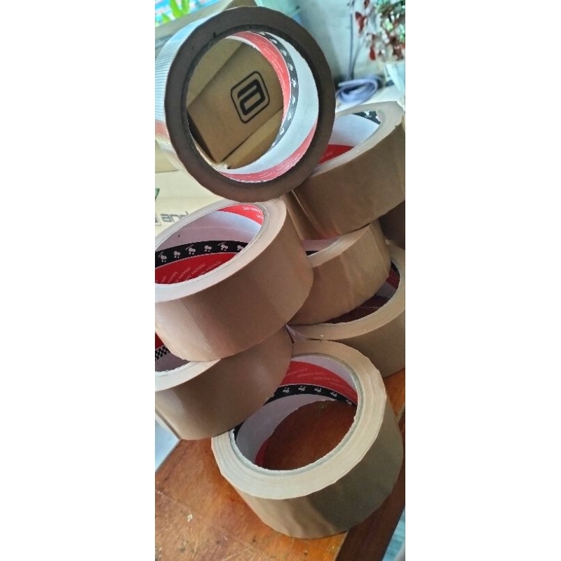 

LAKBAN /cloth tape produk jepang kiloan coklat murah produk jepang